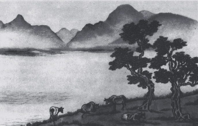 Цзян И, Коровы в Дервентуотере, 1936