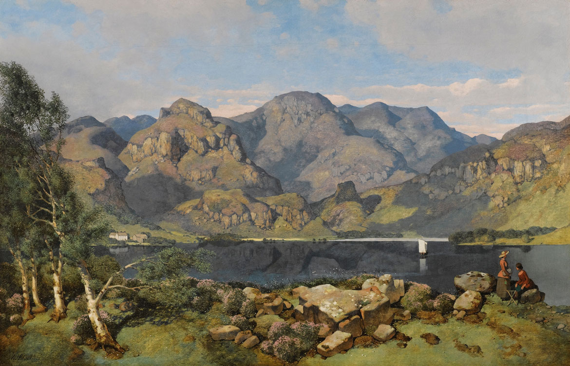 William James Blacklock, Derwentwater Looking Towards Borrowdale (1855)