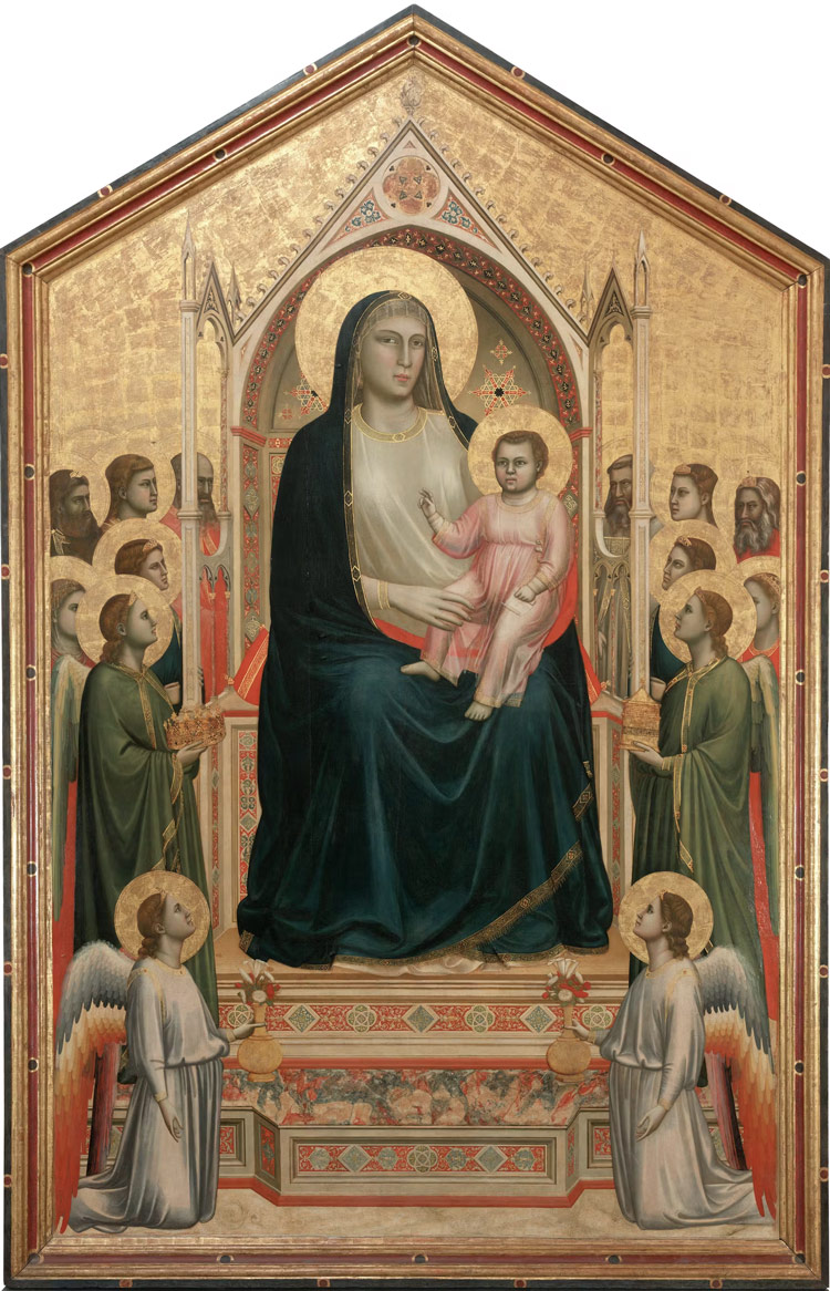 Джотто, Мадонна с младенцем на троне, 1310