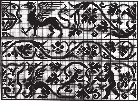 Рис. 1. Выкройка для рисованной работы. Венеция, 1568